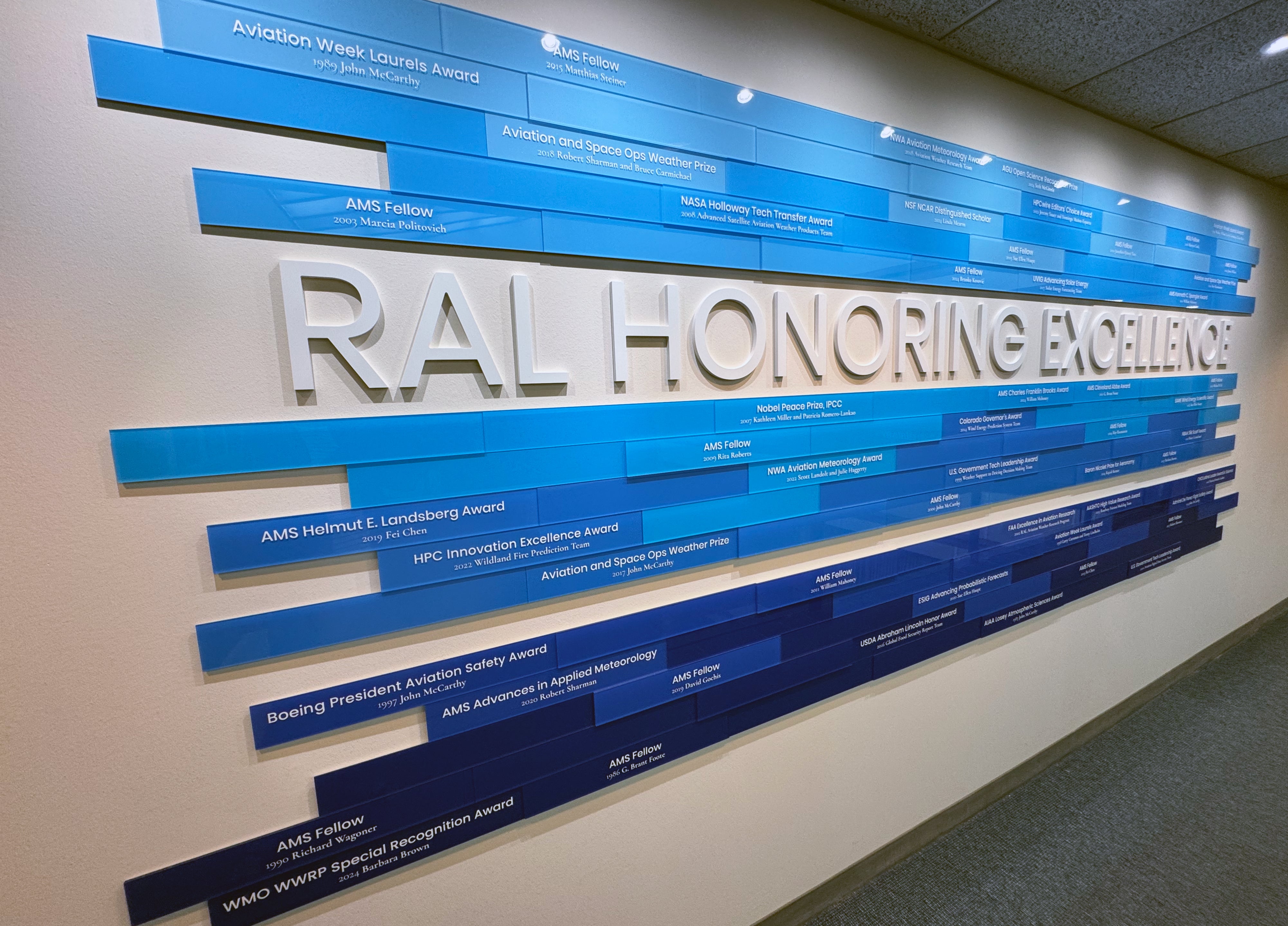 RAL Wall of Excellence