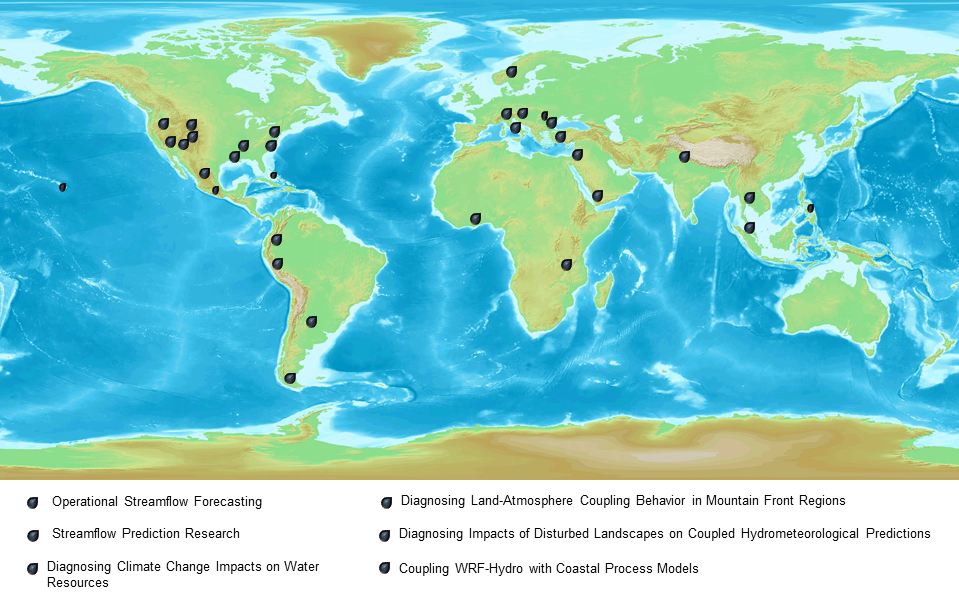 WRF-Hydro Applications World Wide