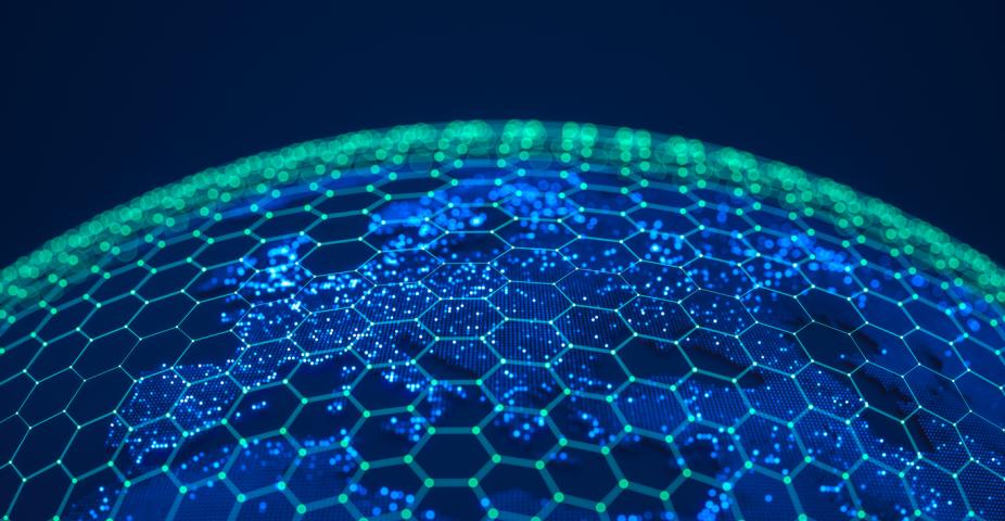 Digital Earth with hexagonal connections