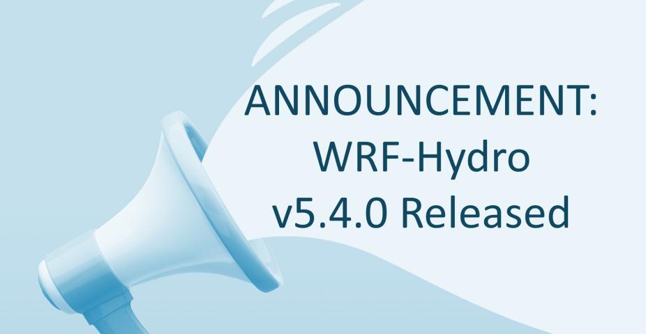 announcement of wrf hydro release