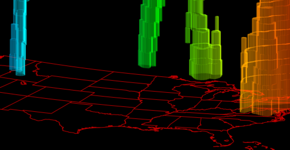MODE Time Domain (MTD) tool applied to hourly snowfall accumulations from the High-Resolution Rapid Refresh Time-Lagged Ensemble (HRRR-TLE).