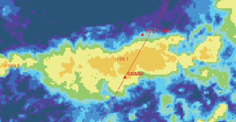 Convective hazards impact the safety, efficiency and economic viability of oceanic aircraft.