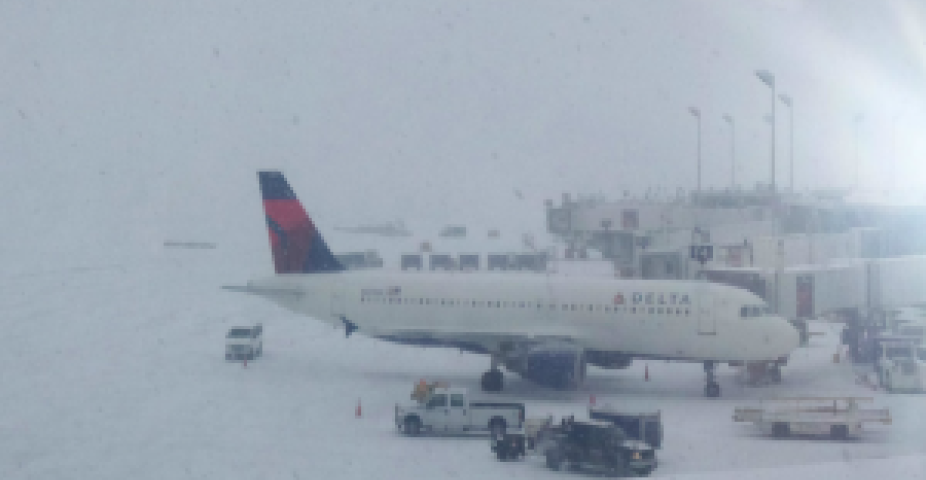MSP Airport during winter