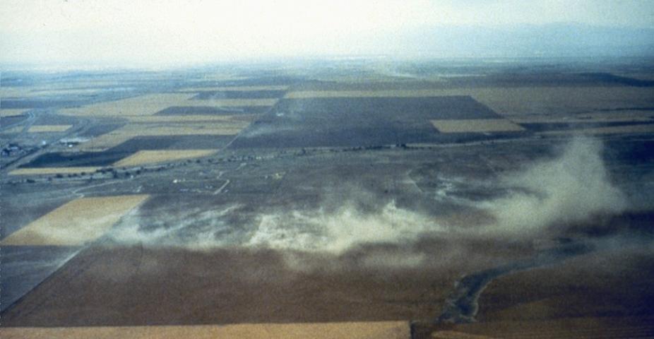Photograph of a microburst