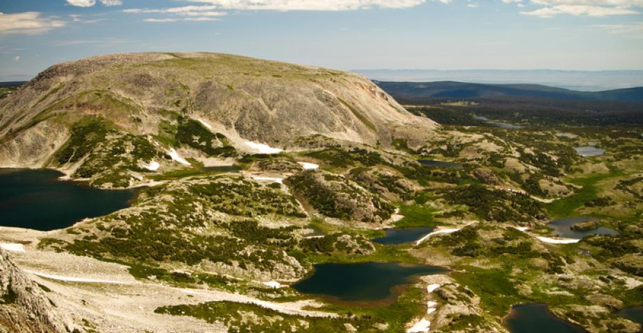 Medicine Bow and Sierra Madre Ranges in southeast Wyoming