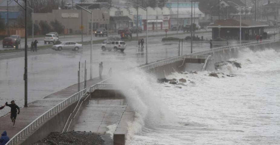 photo credit Jeff Cutler, waves crashing on Nantasket Beach, Hurricane Sandy - creative commons license