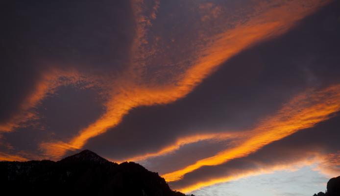 Carlye Calvin, Colorado, mountain wave, sunset, nature, Boulder, clouds, DI02547