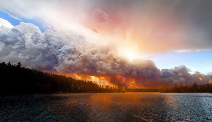 Pagami Creek Wildfire. Boundary Waters Canoe Area