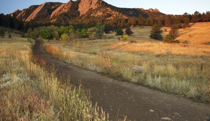 Path to Boulder Colorado Flatirons
