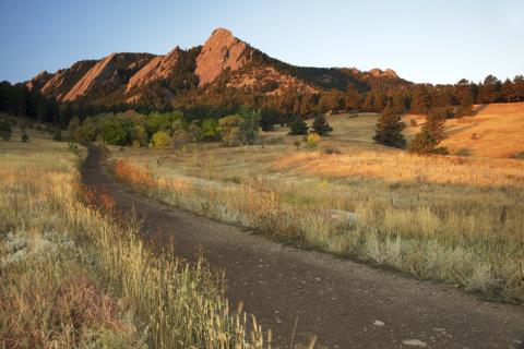 Path to Boulder Colorado Flatirons