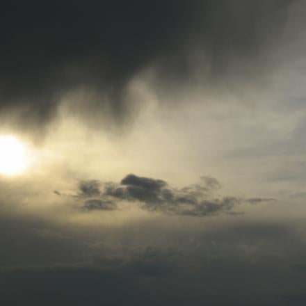 Storm clouds blocking out the sun